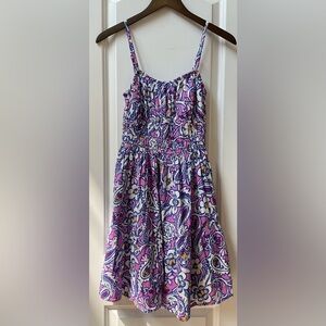 NWT LOFT Beach Paisley Mini Pocket Dress
